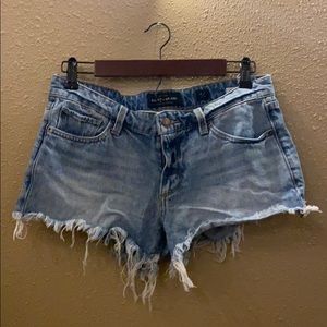 Lucky Frayed Denim Shorts